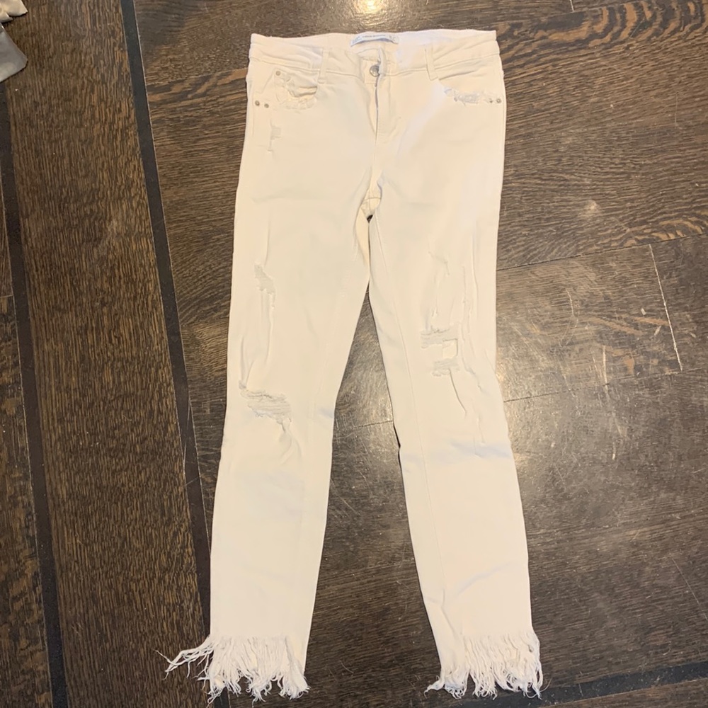 Zara White Jeans